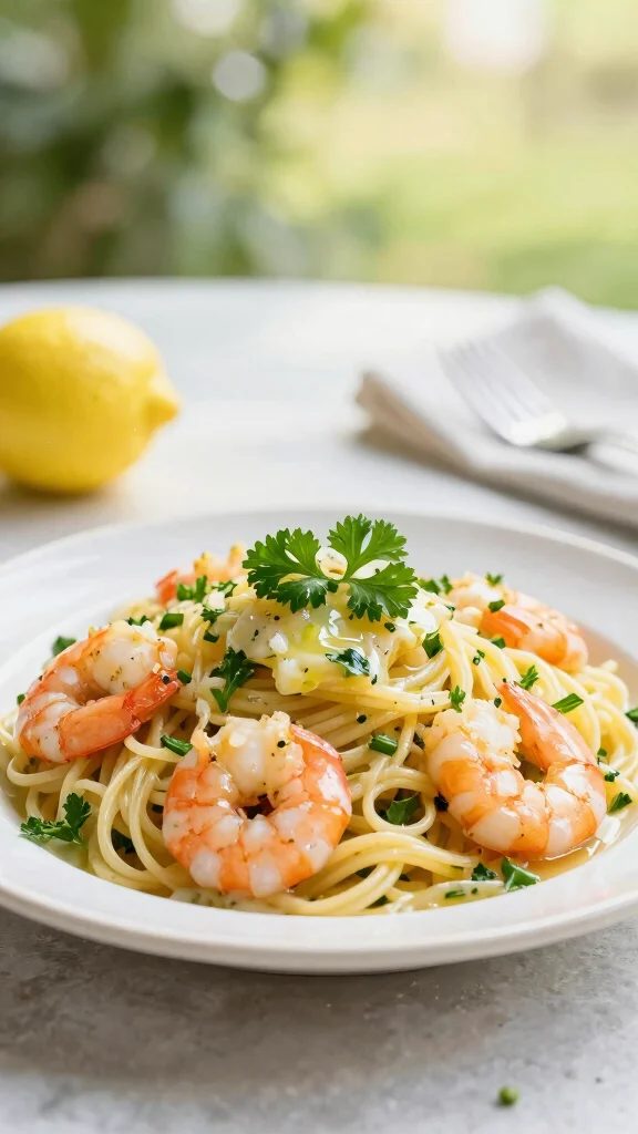 15 Cold Pasta Salad Recipes Perfect for Picnics, Potlucks, and Meal Prep - 12. Lemon Garlic Shrimp Pasta Salad