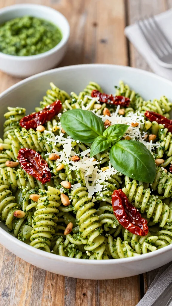 15 Cold Pasta Salad Recipes Perfect for Picnics, Potlucks, and Meal Prep - 3. Pesto Pasta Salad