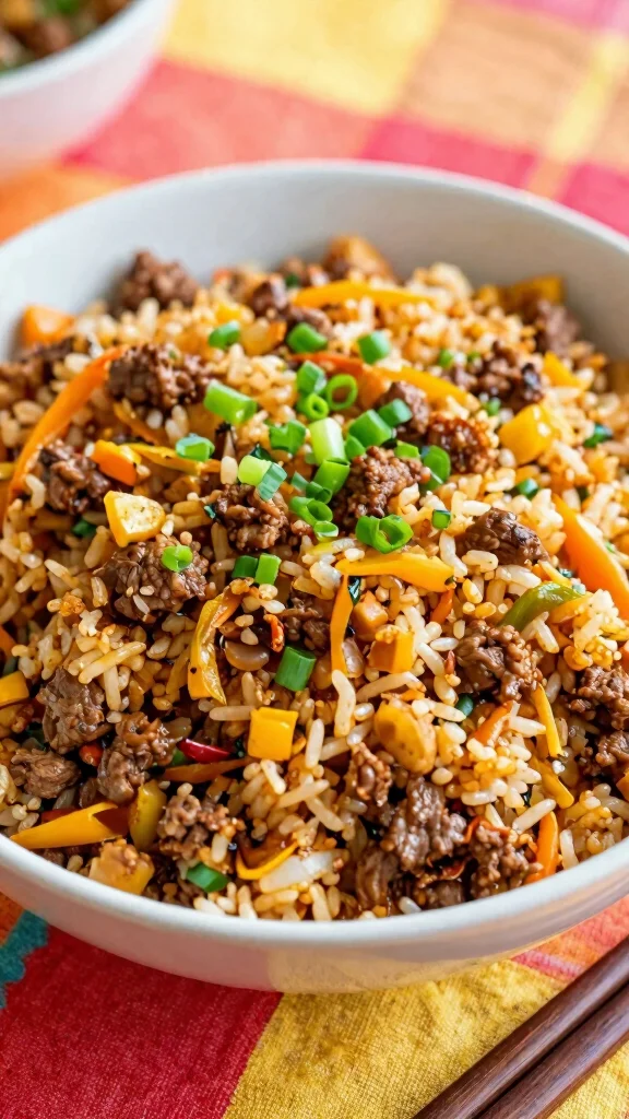 15 Easy Ground Beef Recipes for Dinner Your Family Will Ask For Again and Again - 9. Beef Fried Rice