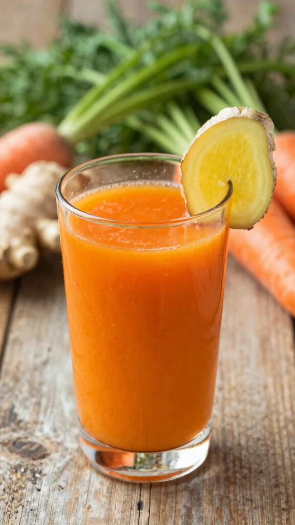 15 Healthy Juice Recipes: Fresh, Energizing Drinks You Can Make at Home - 5. Carrot Ginger Zing