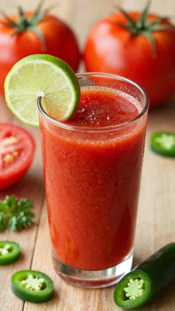 15 Healthy Juice Recipes: Fresh, Energizing Drinks You Can Make at Home - 8. Spicy Tomato Twist