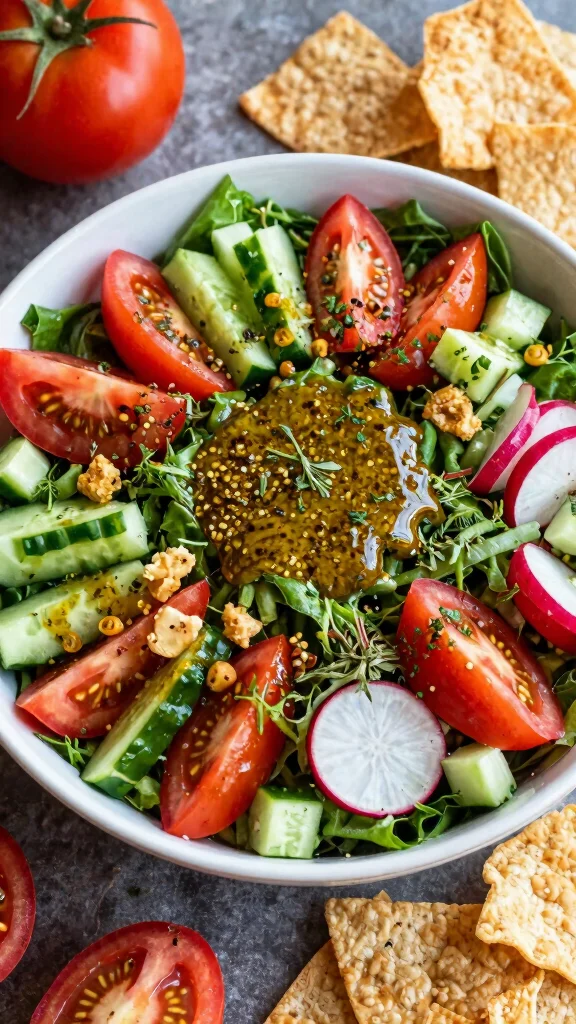 15 Salads for Dinner: Fresh, Filling Recipes That Eat Like a Full Meal - 12. Fattoush Salad