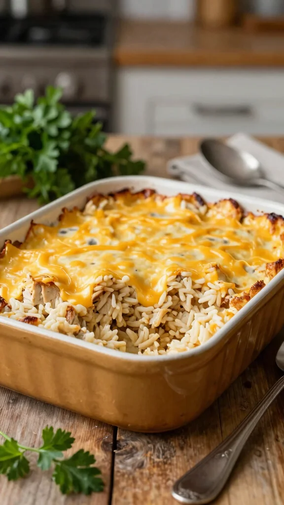 16 Cozy Chicken Casserole Recipes for Dinner That Practically Cook Themselves - 1. Creamy Chicken and Rice Casserole