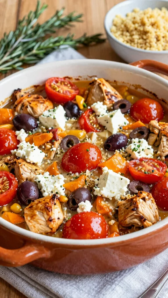 16 Cozy Chicken Casserole Recipes for Dinner That Practically Cook Themselves - 10. Greek Chicken Casserole