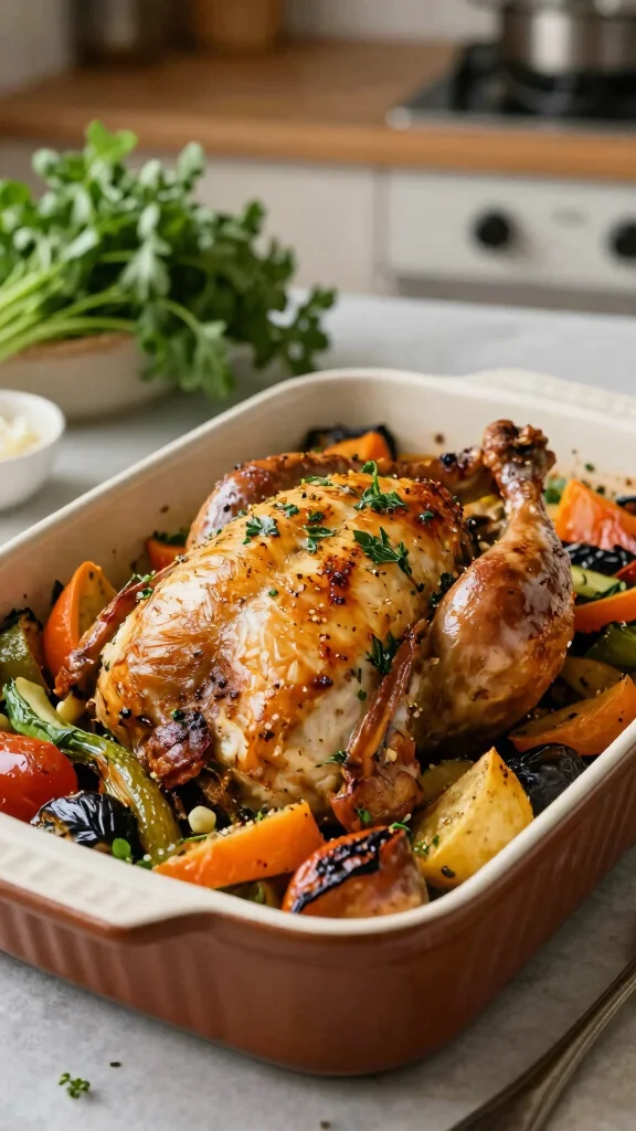 16 Cozy Chicken Casserole Recipes for Dinner That Practically Cook Themselves - 14. Herb Roasted Chicken Casserole