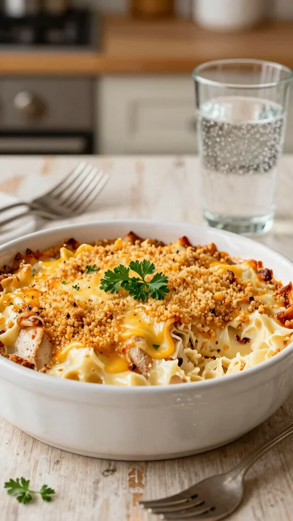 16 Cozy Chicken Casserole Recipes for Dinner That Practically Cook Themselves - 4. Chicken Alfredo Casserole