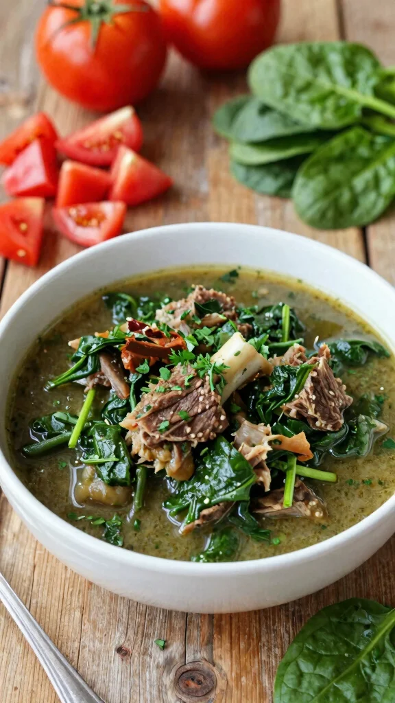 16 Ground Lamb Recipes Packed with Rich, Savory Mediterranean Flavor - 6. Lamb and Spinach Stew