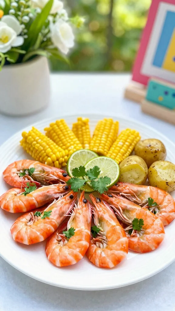 17 Aesthetic Seafood Boil Recipes & Stunning Serving Ideas for Your Next Feast - 10. Cilantro Lime Shrimp Boil