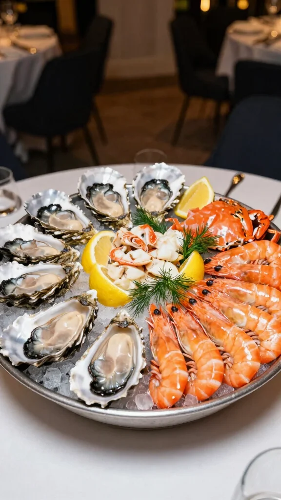 17 Aesthetic Seafood Boil Recipes & Stunning Serving Ideas for Your Next Feast - 13. Elegant Seafood Platter