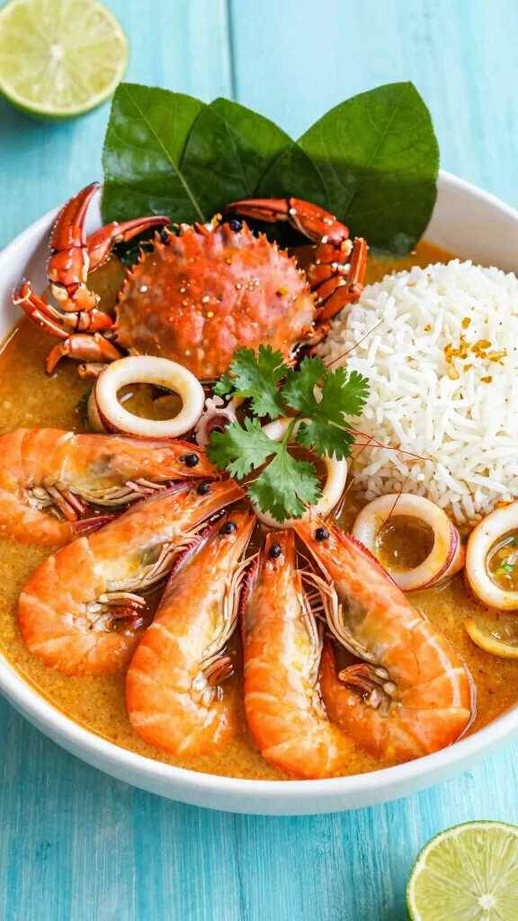 17 Aesthetic Seafood Boil Recipes & Stunning Serving Ideas for Your Next Feast - 4. Thai Spiced Seafood Boil