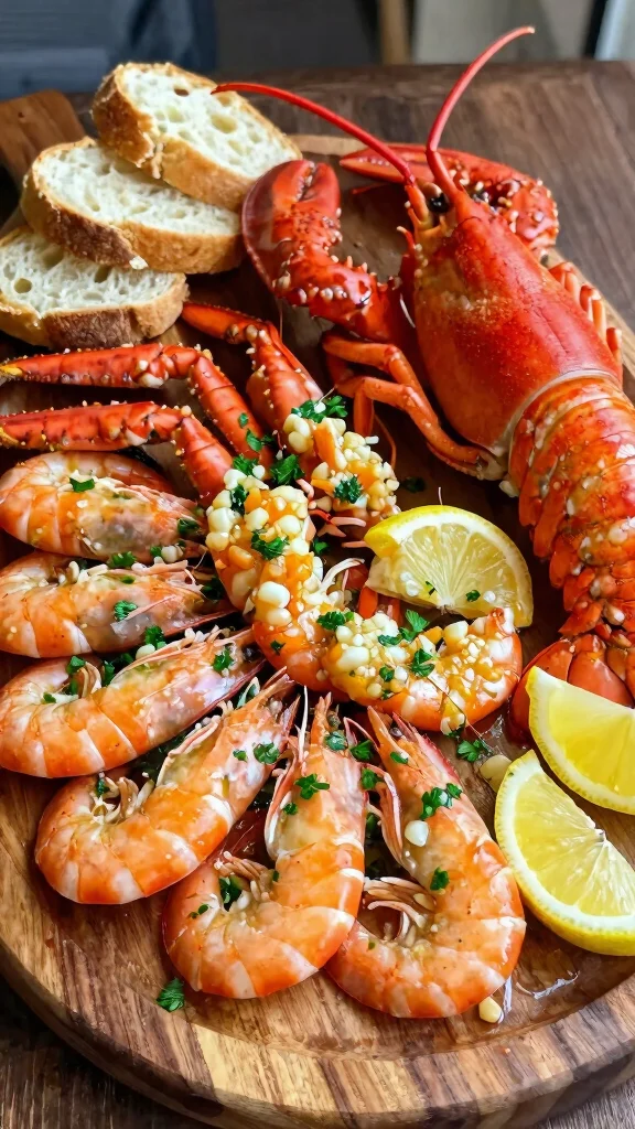 17 Aesthetic Seafood Boil Recipes & Stunning Serving Ideas for Your Next Feast - 5. Garlic Butter Seafood Boil