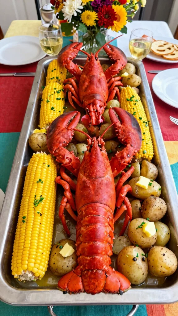 17 Aesthetic Seafood Boil Recipes & Stunning Serving Ideas for Your Next Feast - 6. Lobster & Corn Boil