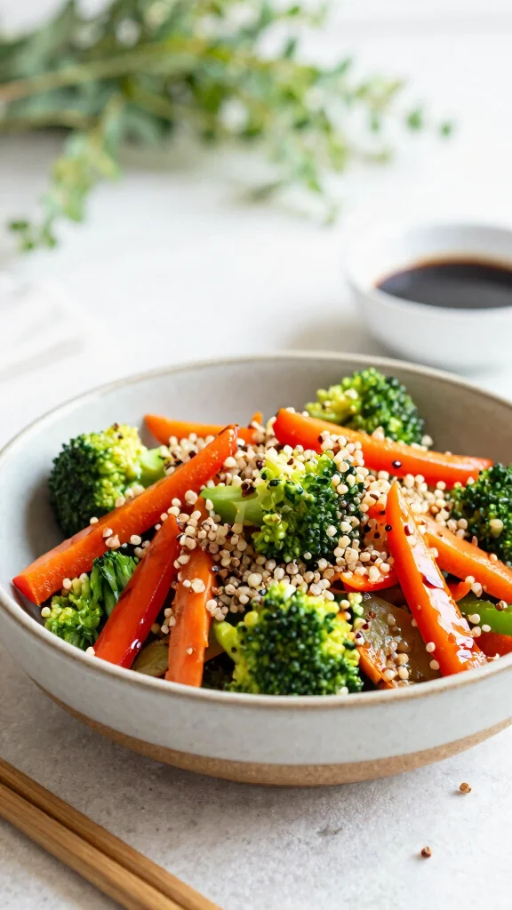 17 Fast, Easy Dinner Recipes for Family Nights (Ready in 30 Minutes or Less) - 2. Quinoa Stir-Fry with Veggies