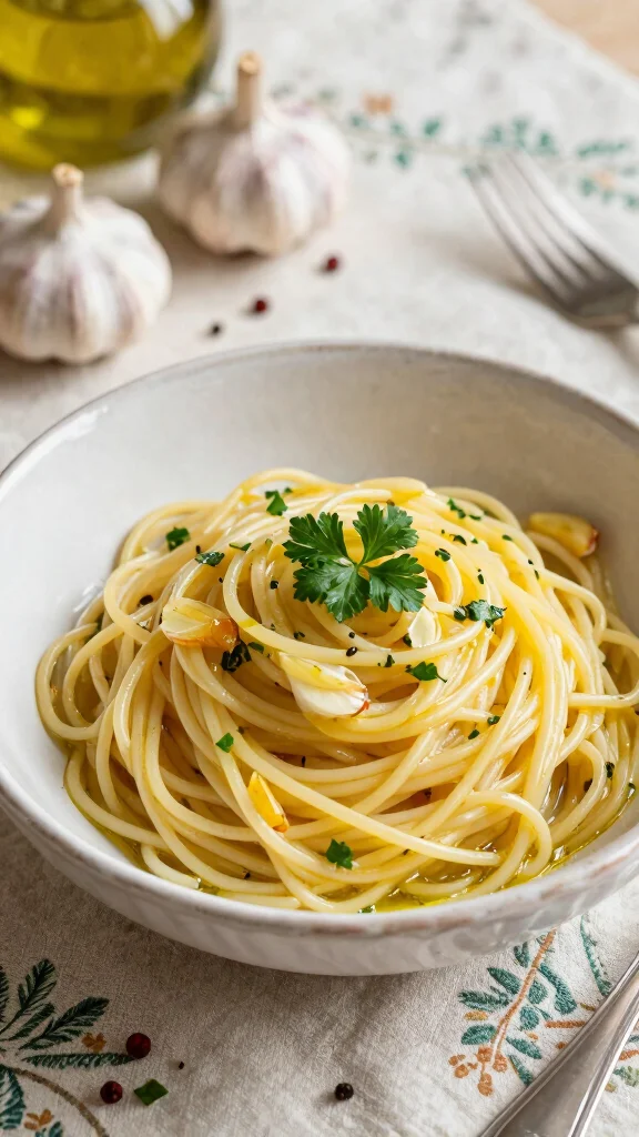 17 Fast, Easy Dinner Recipes for Family Nights (Ready in 30 Minutes or Less) - 3. Spaghetti Aglio e Olio