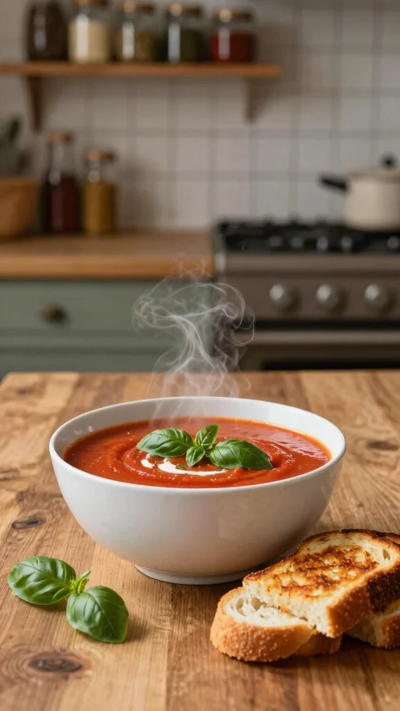 17 Fast, Easy Dinner Recipes for Family Nights (Ready in 30 Minutes or Less) - 5. Creamy Tomato Basil Soup