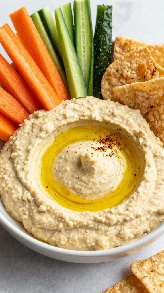 17 Hot Dip Recipes That Will Be the First Thing Gone at Every Party - 13. Mediterranean Hummus Dip