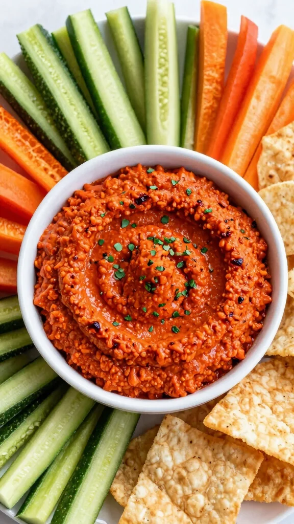 17 Hot Dip Recipes That Will Be the First Thing Gone at Every Party - 16. Roasted Red Pepper Dip