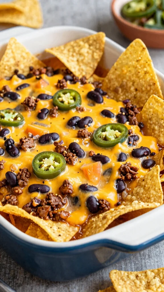 17 Hot Dip Recipes That Will Be the First Thing Gone at Every Party - 7. Loaded Nacho Dip
