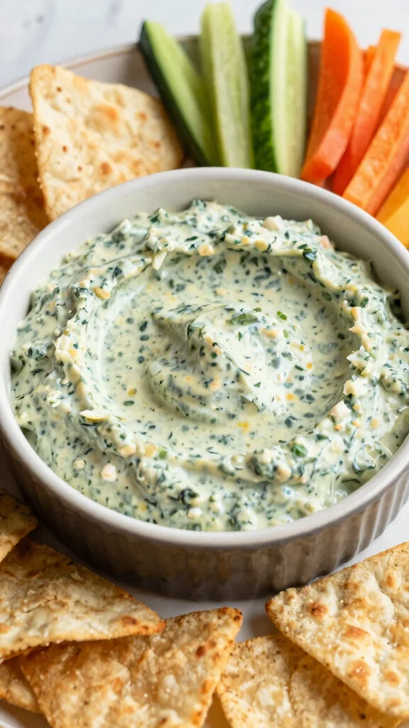 17 Hot Dip Recipes That Will Be the First Thing Gone at Every Party - 9. Spinach Feta Dip