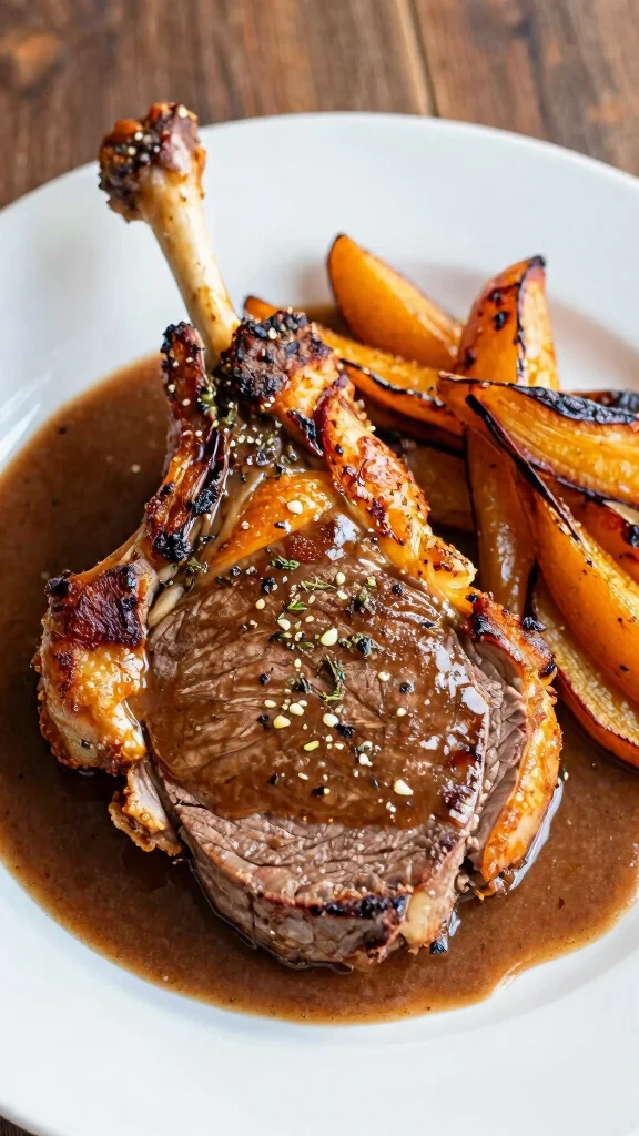 17 Lamb Leg Steak Recipes That Turn Any Night into a Special Occasion - 13. Garlic and Herb Roasted Lamb Leg Steak