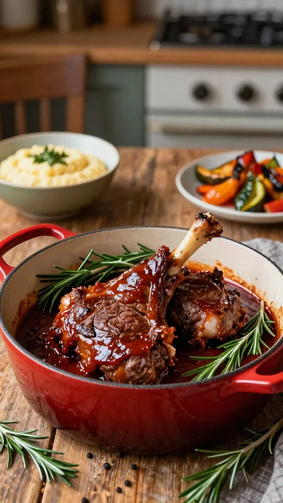 17 Lamb Leg Steak Recipes That Turn Any Night into a Special Occasion - 3. Red Wine and Rosemary Braised Lamb