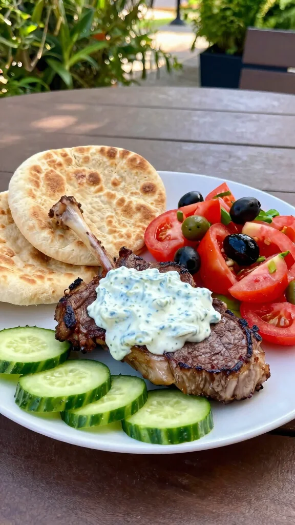 17 Lamb Leg Steak Recipes That Turn Any Night into a Special Occasion - 4. Mediterranean Lamb Leg Steak with Tzatziki