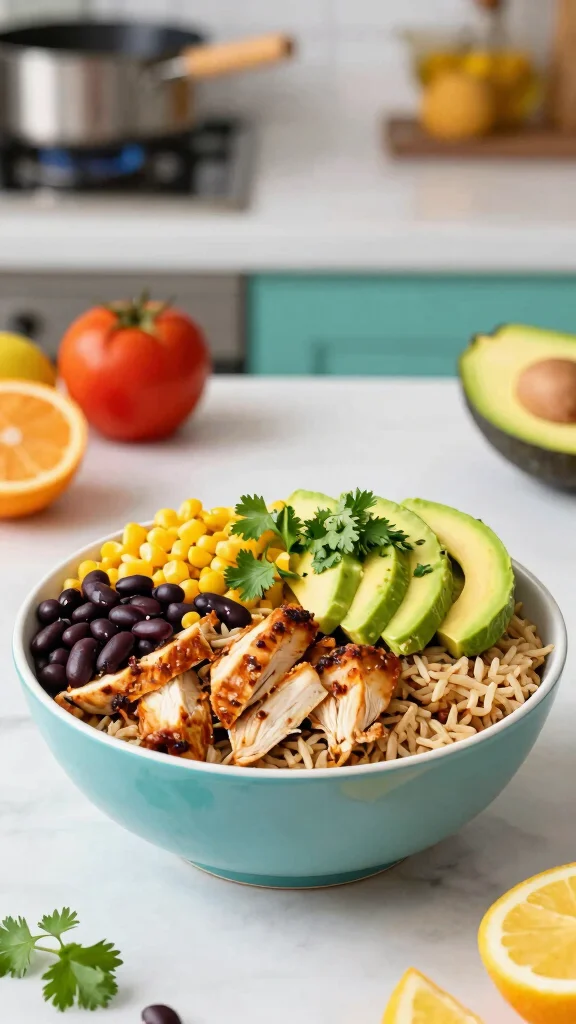 18 Easy Recipes with Chicken Breast for Quick, High-Protein Meals - 16. Chicken Burrito Bowls
