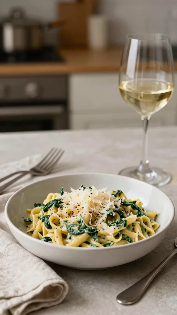 18 Easy Recipes with Chicken Breast for Quick, High-Protein Meals - 4. Creamy Spinach and Chicken Pasta