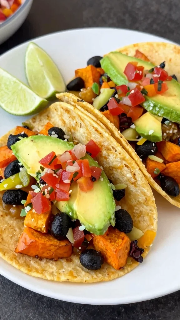 18 Healthy Crock Pot Meals You Can Set, Forget and Feel Great About - 10. Sweet Potato and Black Bean Tacos