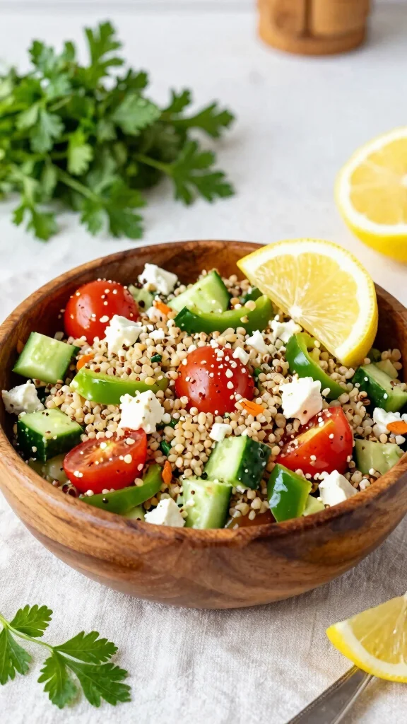 19 Easy Salad Recipes You’ll Crave Every Day (Not Just as a Side) - 1. Mediterranean Quinoa Salad