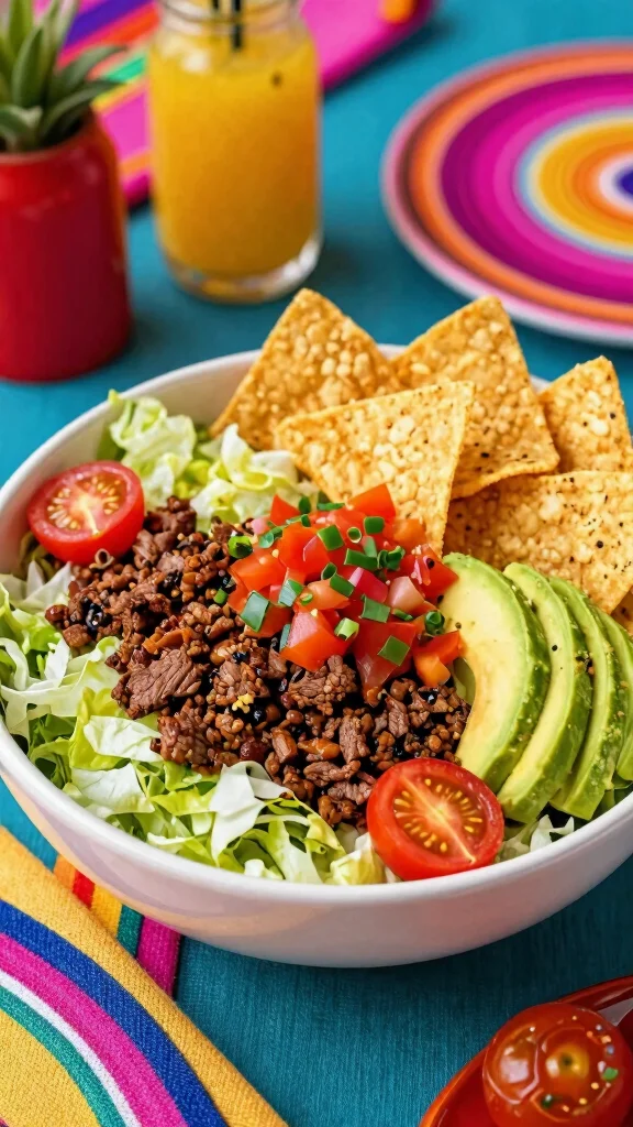 19 Easy Salad Recipes You’ll Crave Every Day (Not Just as a Side) - 11. Taco Salad Bowl