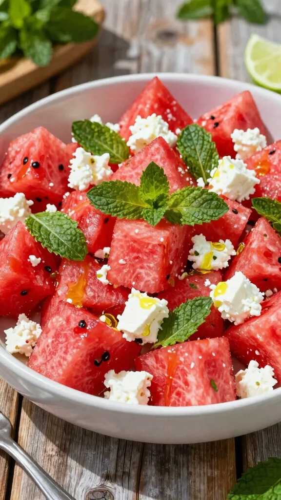 19 Easy Salad Recipes You’ll Crave Every Day (Not Just as a Side) - 14. Watermelon Feta Salad
