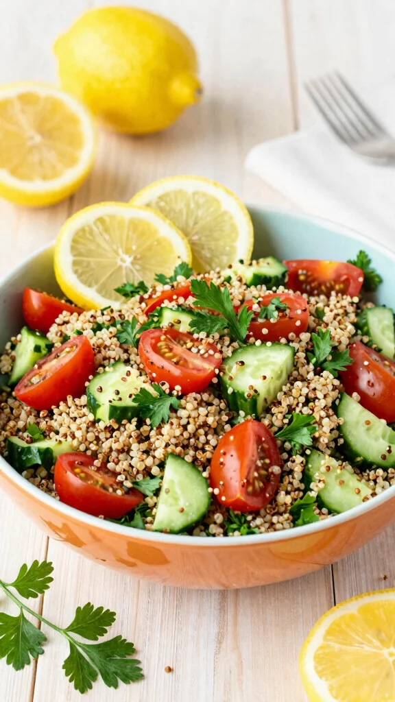 19 Healthy Salad Recipes That Are Fresh, Colorful and Actually Satisfying - 1. Quinoa Tabbouleh Salad