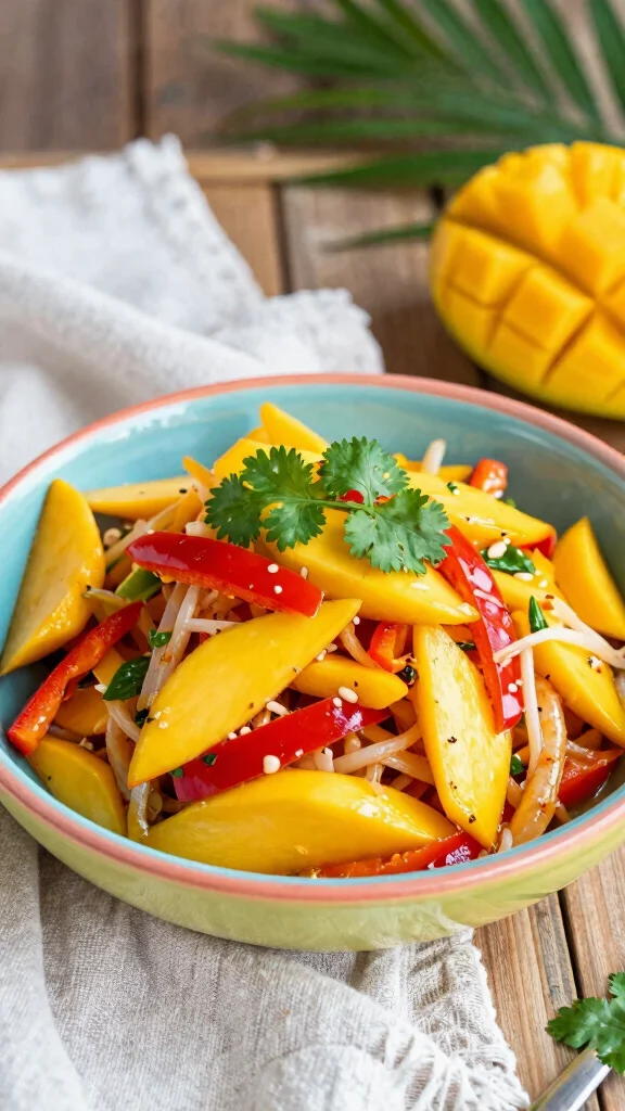 19 Healthy Salad Recipes That Are Fresh, Colorful and Actually Satisfying - 15. Thai Mango Salad