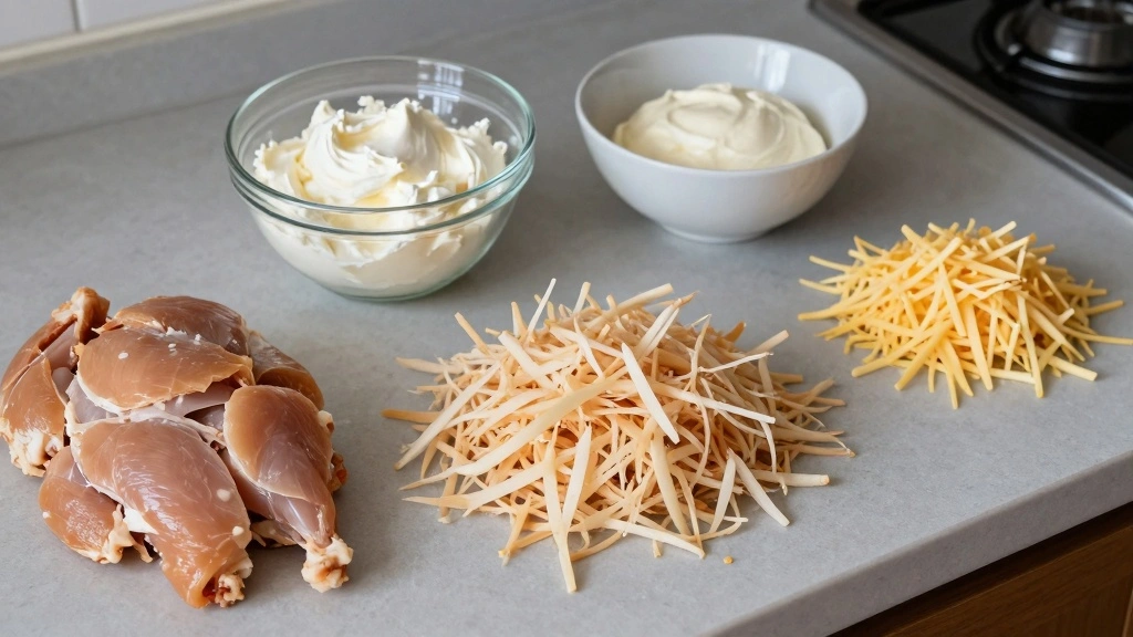 Buffalo Chicken Dip Crock Pot Recipe: Gooey, Spicy Crowd-Pleaser - Step 1: Prepare Ingredients