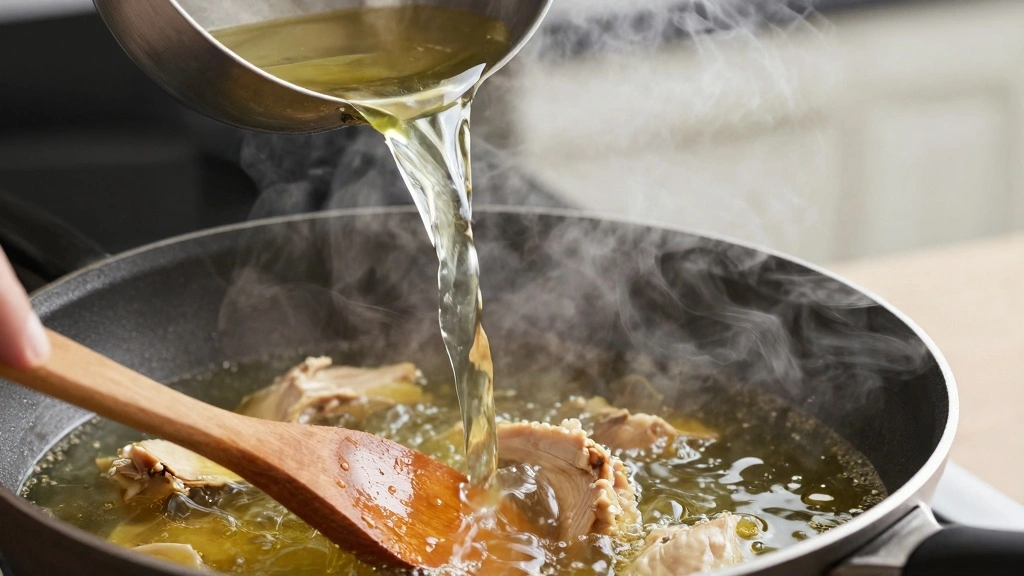 Chicken and Broccoli Pasta: Creamy 30-Minute Dinner in One Pan - Step 6: Deglaze the Pan