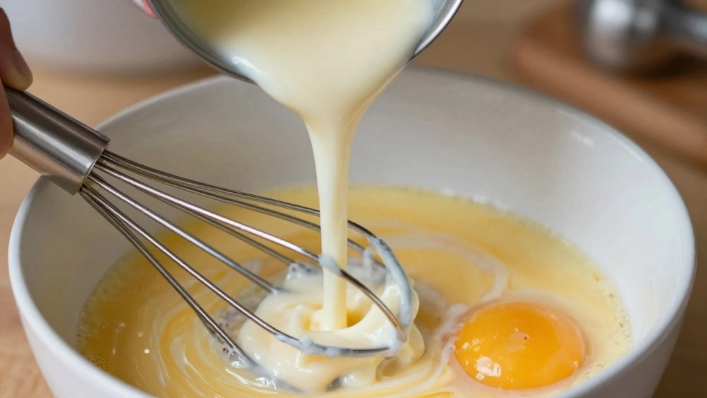 Crab Brûlée Recipe: Elegant, Creamy Appetizer with a Caramelized Crunch - Step 4: Temper the Egg Mixture