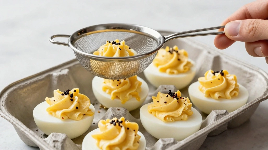 Easter Deviled Eggs: Cute, Colorful Appetizer That Steals the Holiday Table - Step 7: Garnish with Paprika