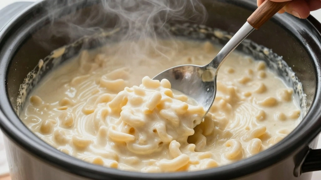 Easy Crockpot Mac and Cheese Recipe: Ultra Creamy, No-Stir Comfort Food - Step 7: Stir and Check Consistency