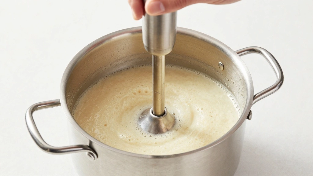 Loaded Baked Potato Soup: Thick, Creamy Bowl Topped Like a Steakhouse - Step 5: Blend the Soup