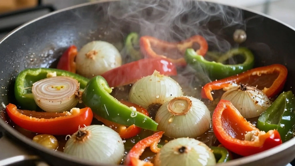 Philly Cheese Steak Pasta: Creamy, Cheesy Twist on a Takeout Classic - Step 3: Sauté Vegetables