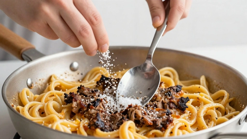 Philly Cheese Steak Pasta: Creamy, Cheesy Twist on a Takeout Classic - Step 7: Season the Dish