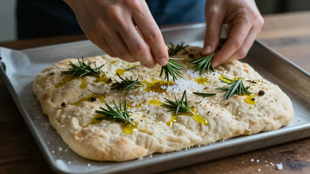 Sourdough Discard Focaccia Bread: Airy, Crispy-Edged Loaf You’ll Crave - Step 7: Dimple and Add Toppings