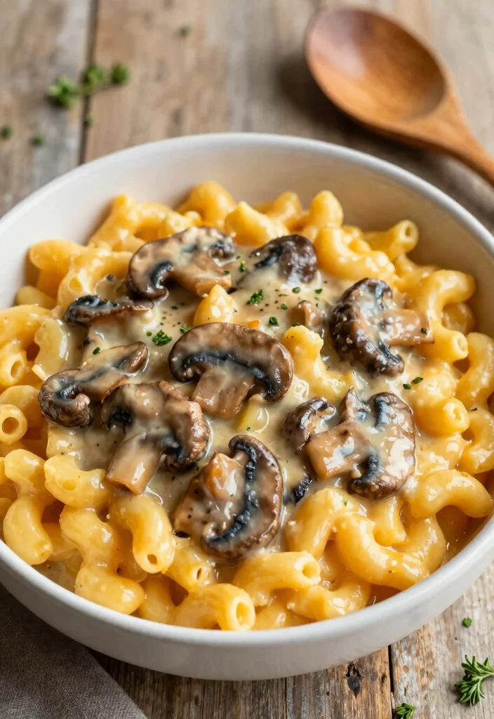 17 Butternut Squash Mac and Cheese Variations - 7. Butternut Squash Mac and Cheese with Mushrooms 1