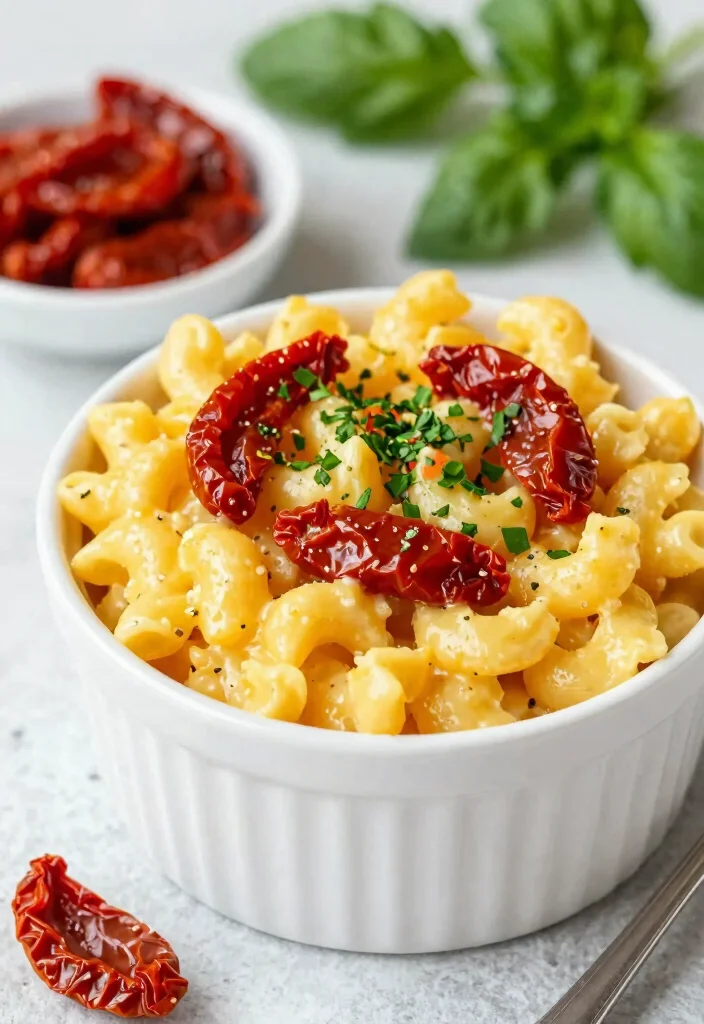 17 Cup Mac and Cheese Recipes for One - 12. Mac and Cheese with Sun-Dried Tomatoes 1