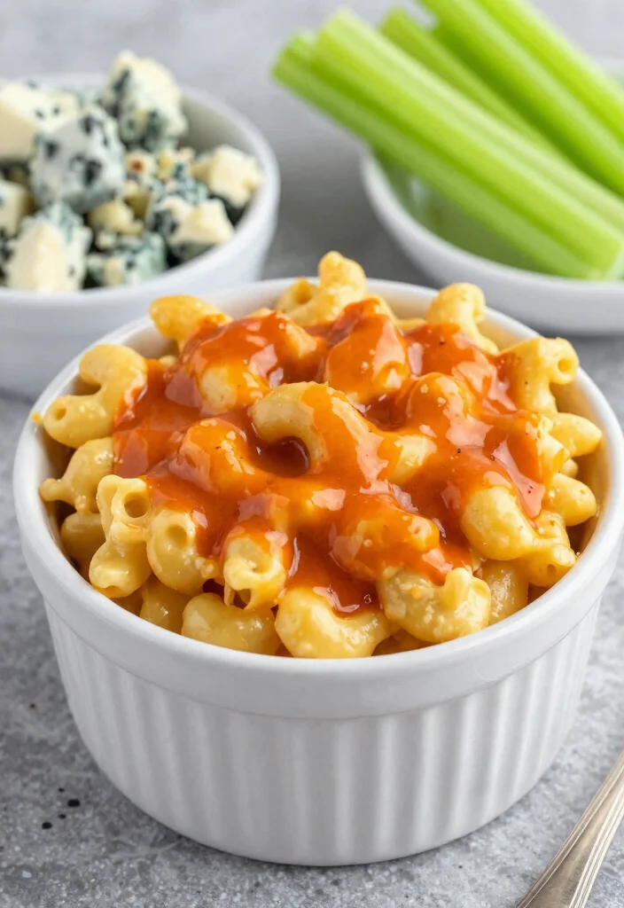 17 Cup Mac and Cheese Recipes for One - 4. Buffalo Chicken Mac and Cheese 1