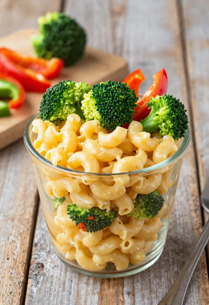 17 Cup Mac and Cheese Recipes for One - 5. Veggie-Packed Mac and Cheese 1