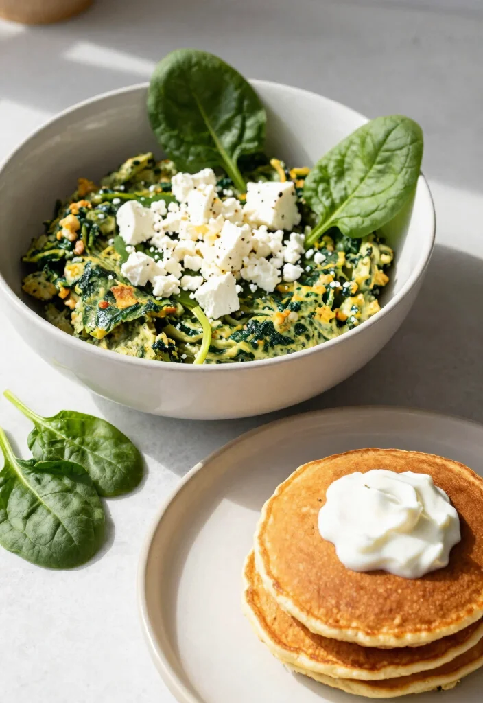 17 Easy Pancake Recipes With Only 3 Simple Ingredients - 13. Spinach Feta Pancakes 1