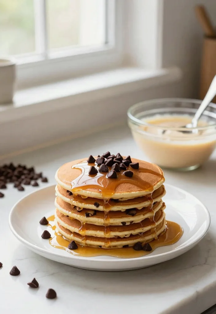 17 Easy Pancake Recipes With Only 3 Simple Ingredients - 7. Chocolate Chip Pancakes 1
