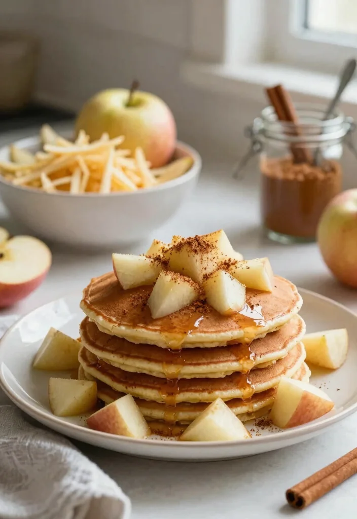 17 Easy Pancake Recipes With Only 3 Simple Ingredients - 9. Apple Cinnamon Pancakes 1